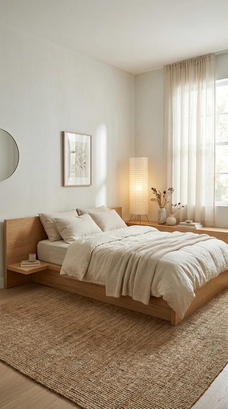 Le Lit Plateforme Bas : Style Japonais-Scandinave