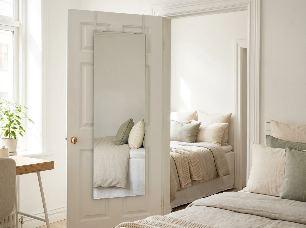 Le miroir derrière la porte