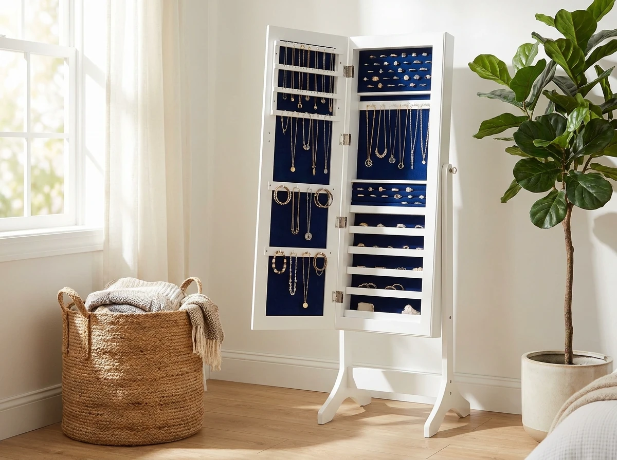Le miroir porte-bijoux ou porte-accessoires