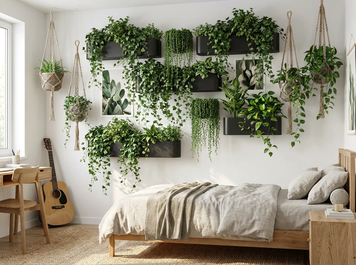 Le Mur Vegetal ou Plantes Suspendues