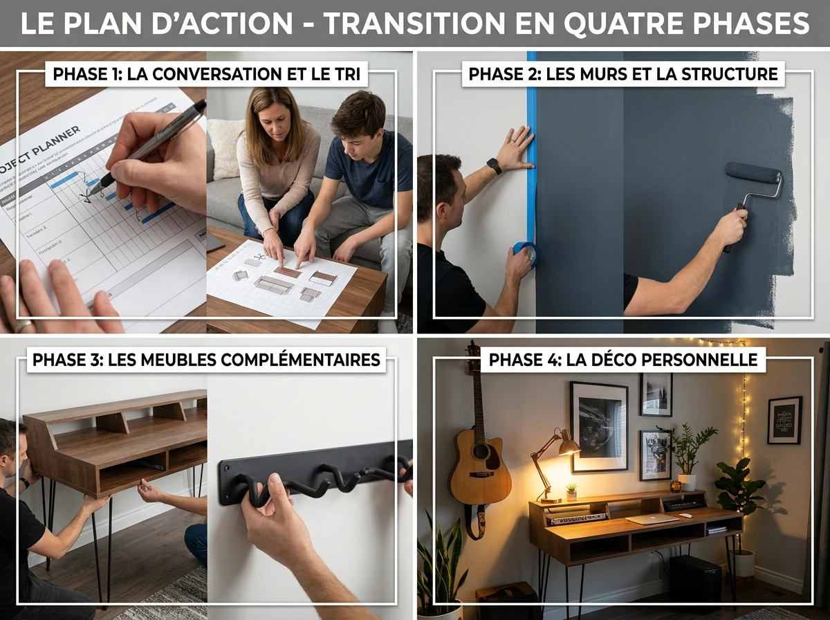 Le Plan d'Action - Transition en Quatre Phases
