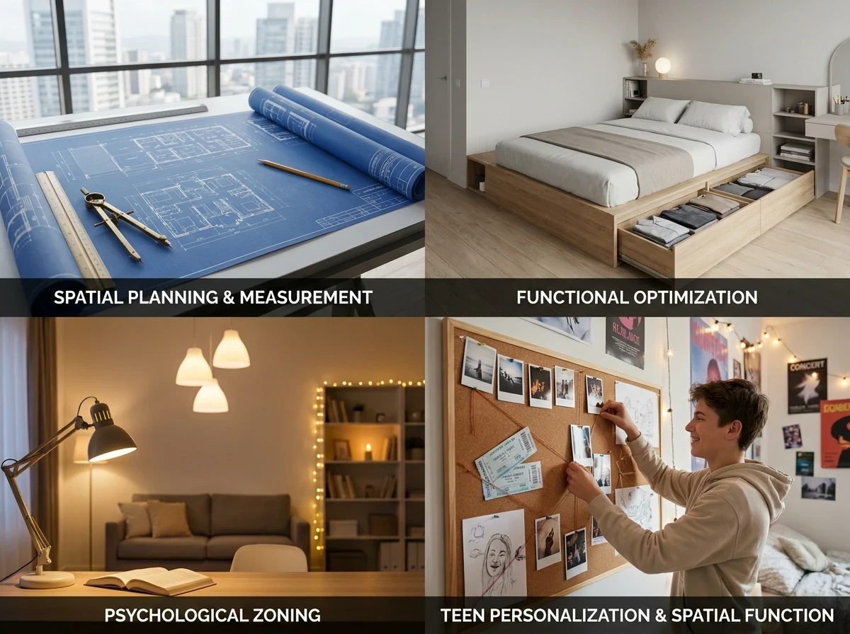Les 4 Règles d'Or du Zoning Chambre Ado