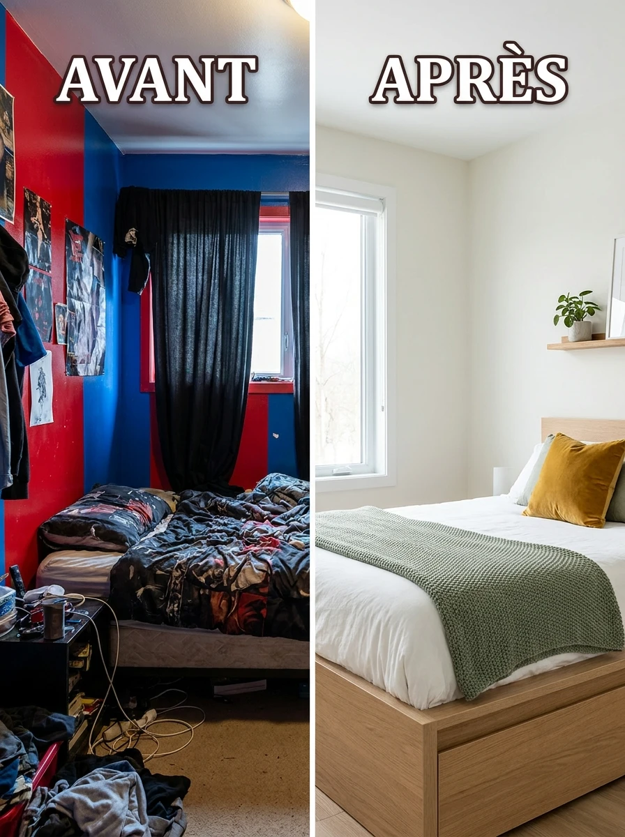 Les couleurs d'une chambre ado scandinave