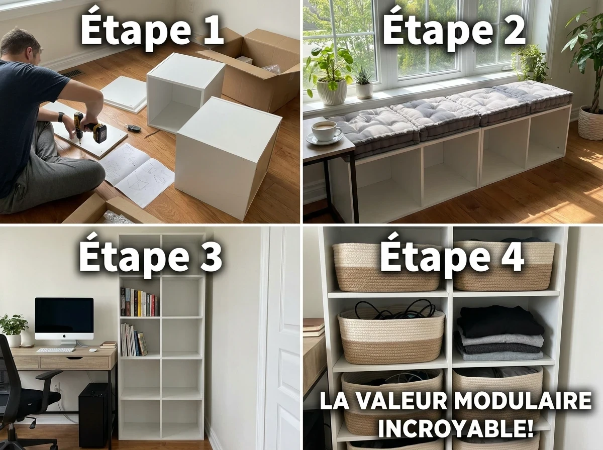 Les cubes de rangement modulables - flexibles et économiques
