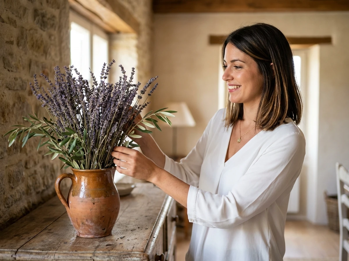 Les fleurs, plantes et bouquets de lavande séchée