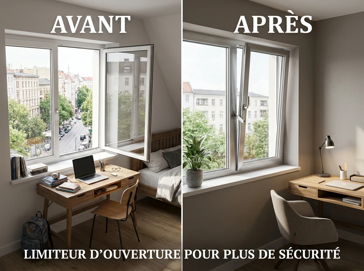 Les limiteurs d'ouverture de fenêtre
