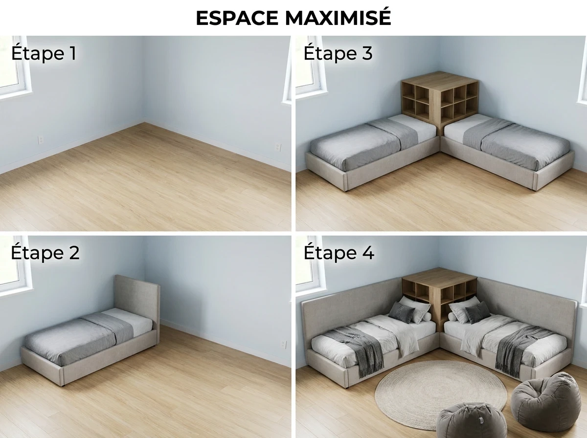 Les Lits en L : Gain de Place Intelligent dans un Angle