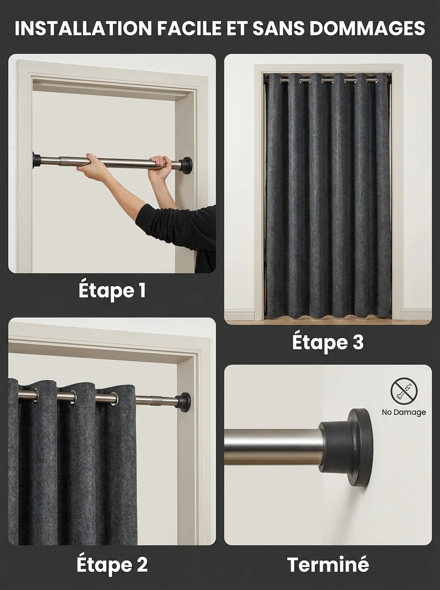 Les solutions sans percer pour les chambres en location