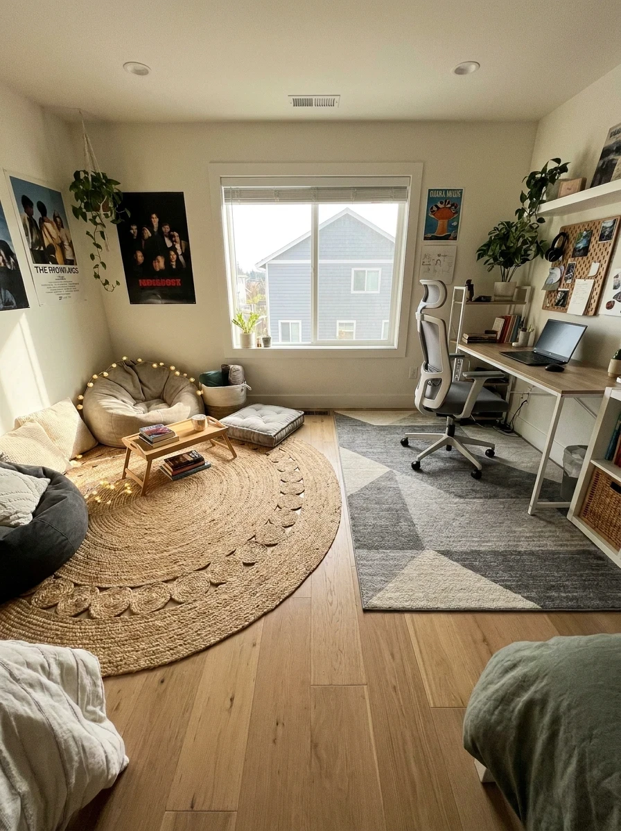 Les Tapis de Couleurs Différentes par Zone