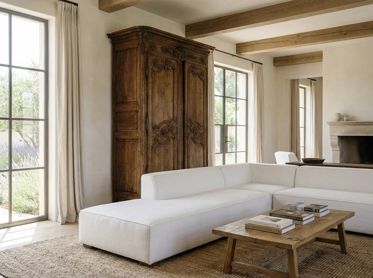 Mixer les meubles anciens et modernes pour un style provençal chic