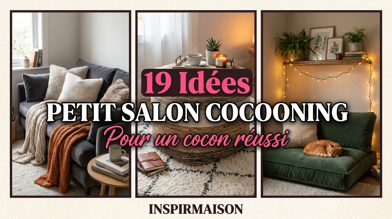 Trois idées de décoration pour un petit salon cocooning et confortable.