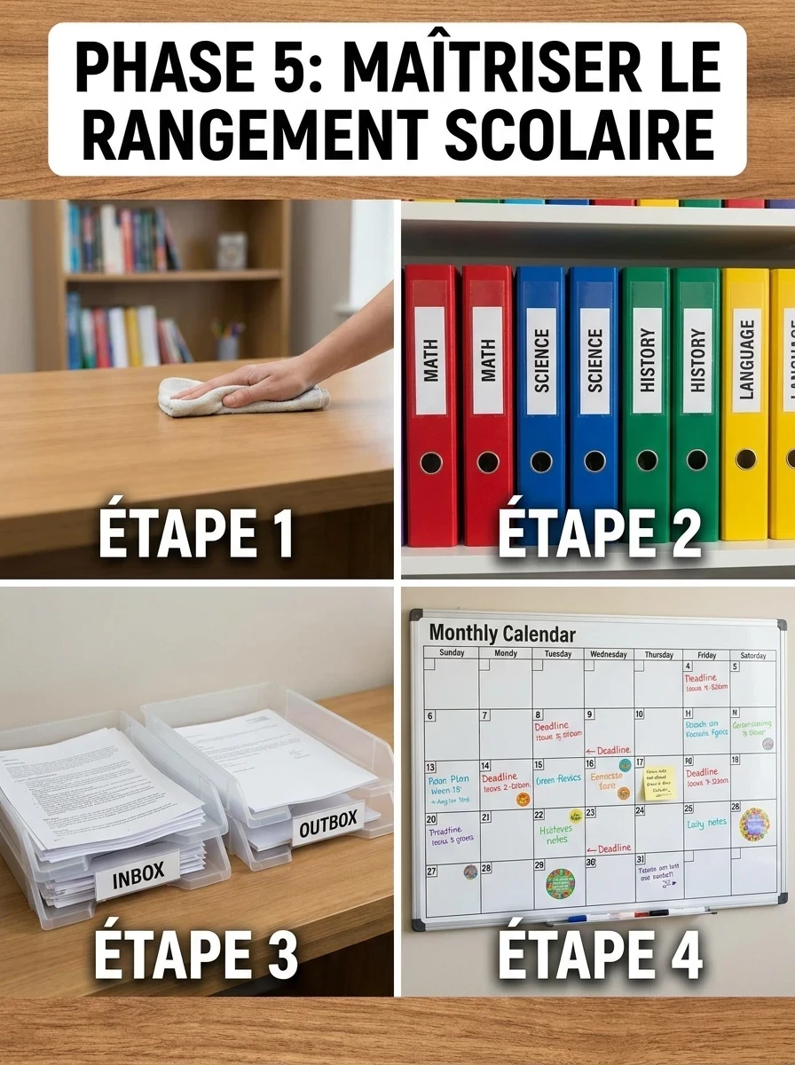 Phase 5 : Maîtriser le Rangement Scolaire