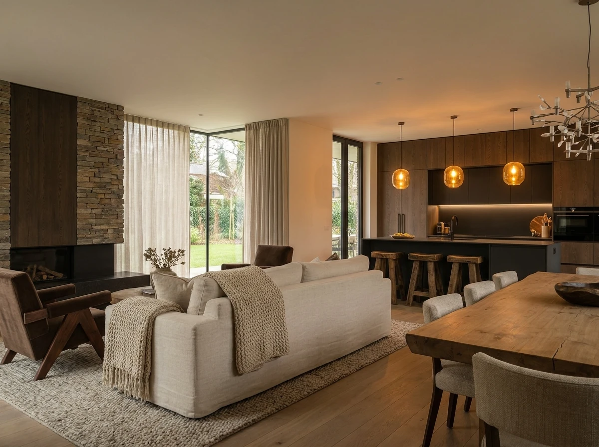 Pour aller plus loin deco salon chaleureux moderne
