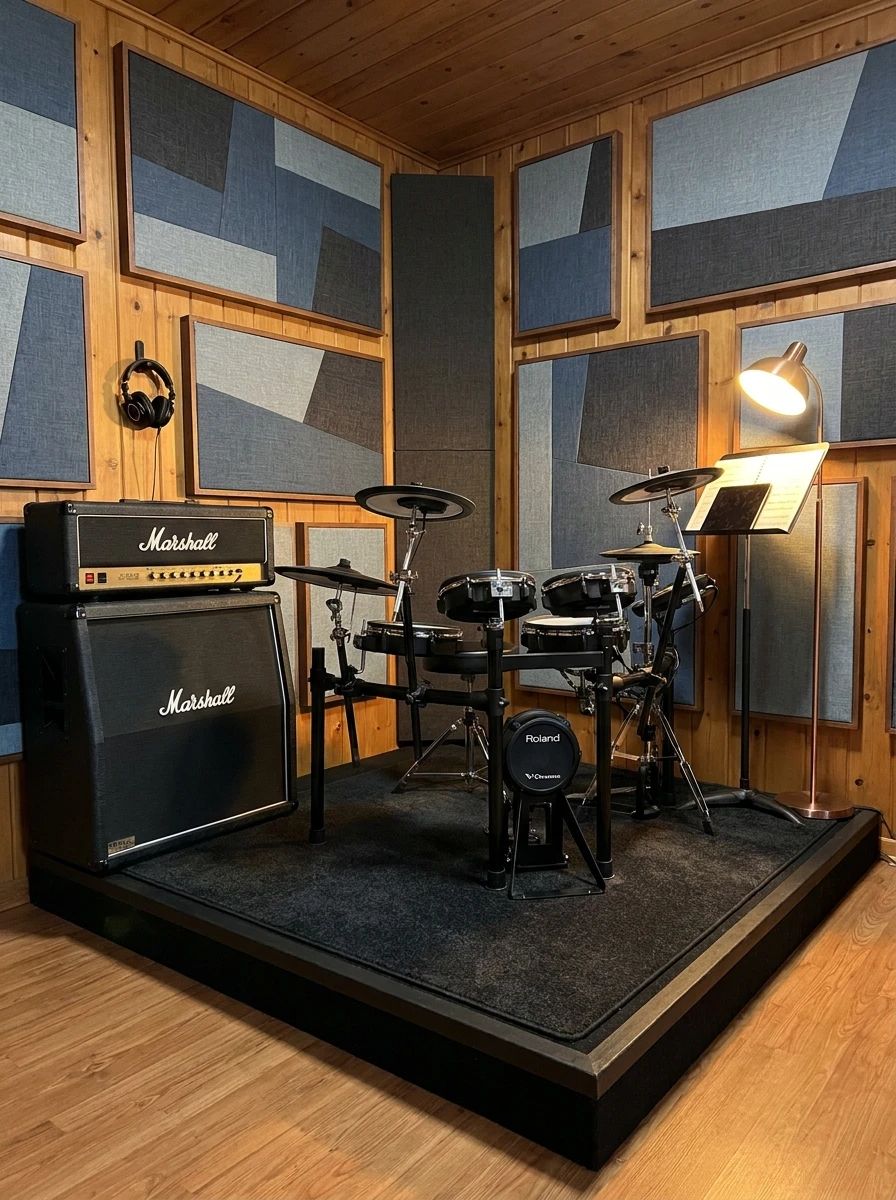 Pour les ados qui jouent fort: la batterie ou la guitare électrique amplifiée
