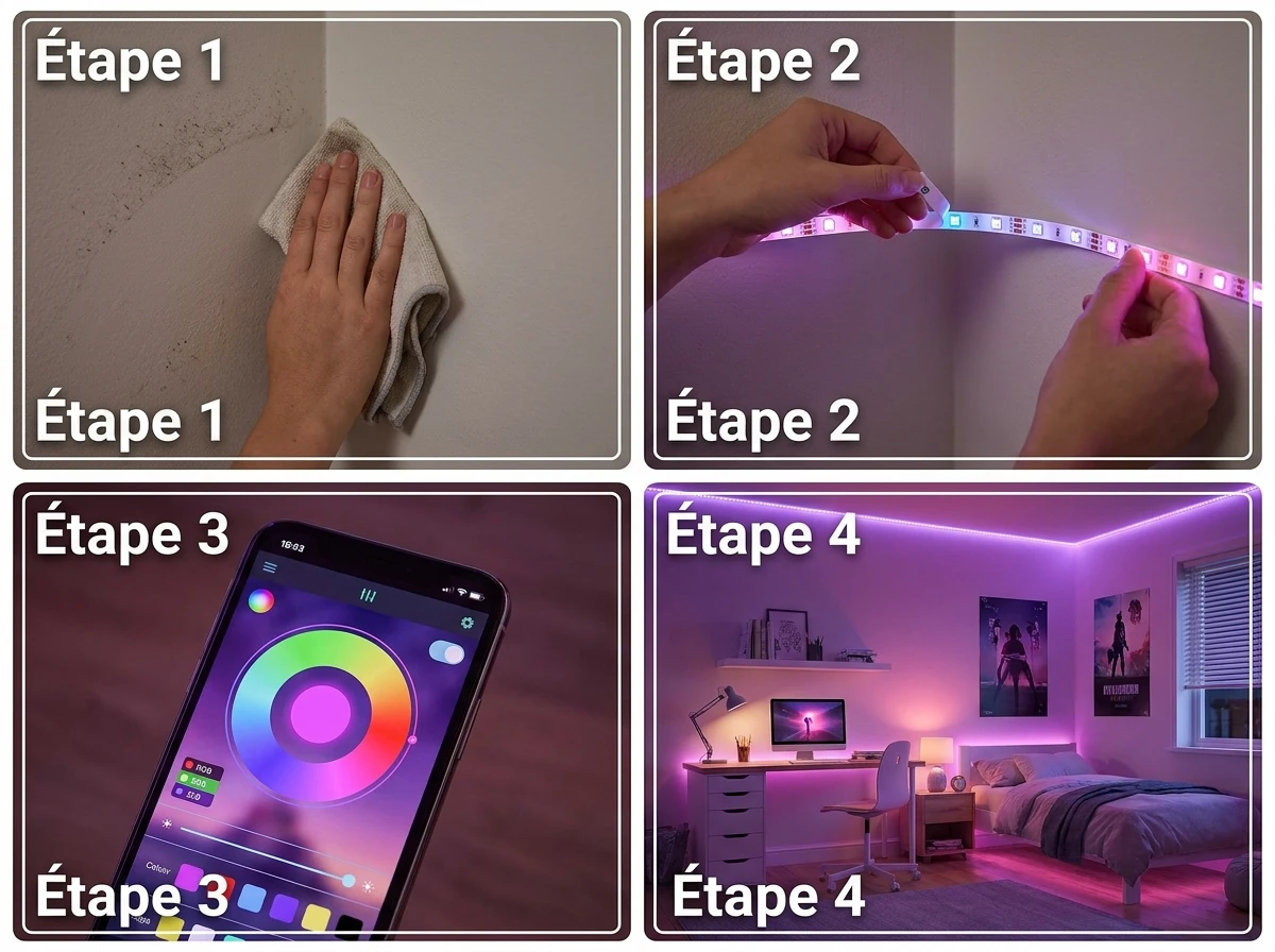 Rubans LED RGB : L'Ambiance en 1 Clic