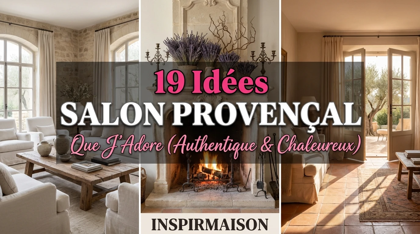 Trois salons provençaux authentiques avec cheminée, murs en pierre et mobilier rustique.