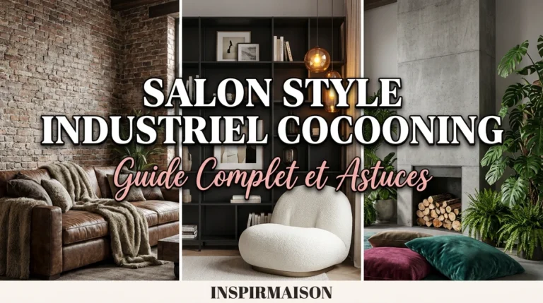 Trois salons industriels cocooning: briques, cuir, bouclé, cheminée, plantes. Guide déco.