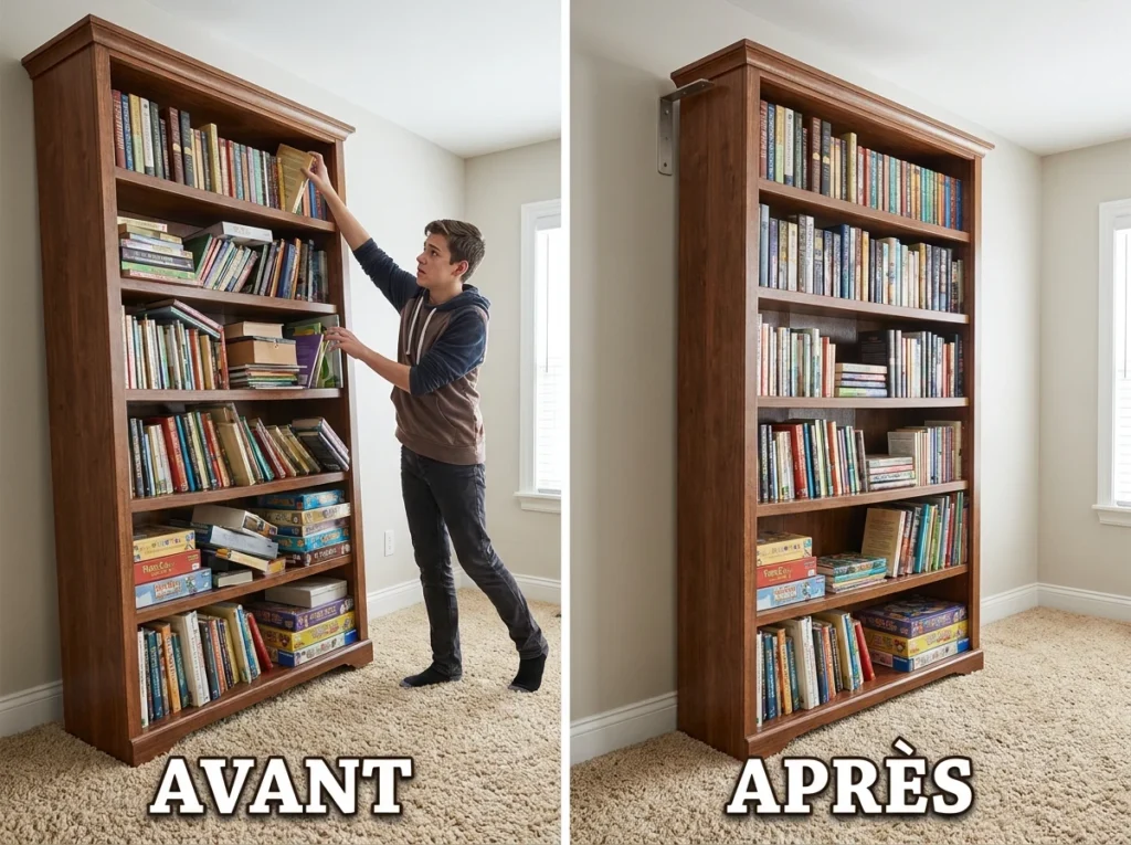 Les bibliothèques et étagères hautes