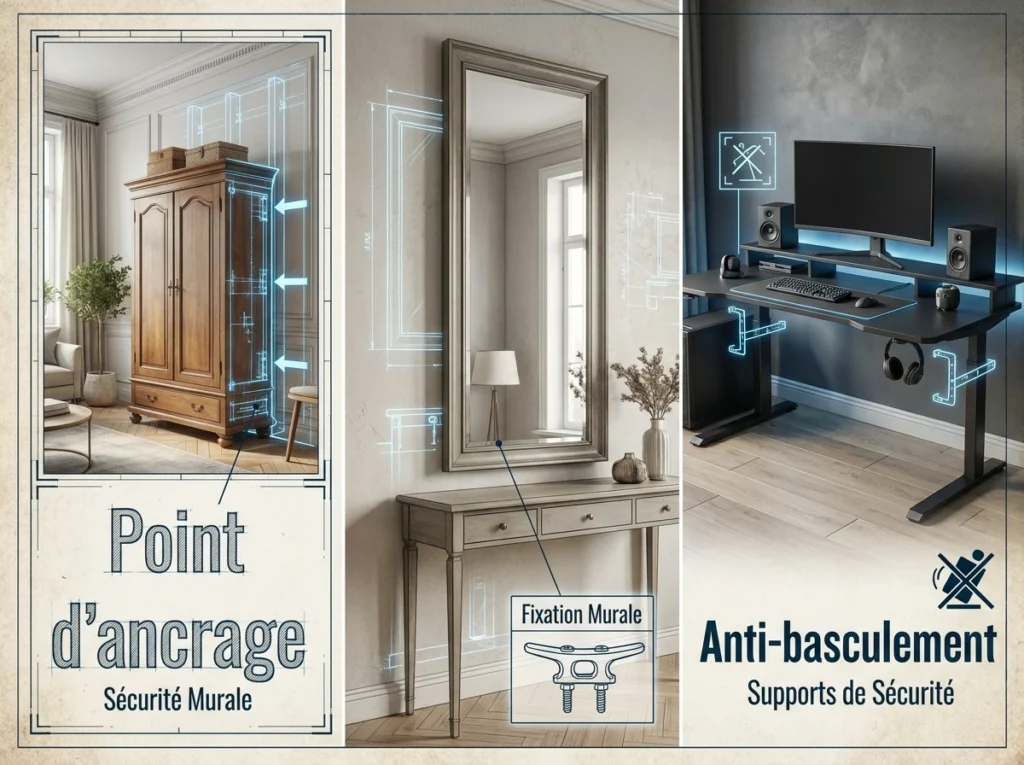 Etape 2 - La Sécurité des Meubles : Fixer, Ancrer, Stabiliser
