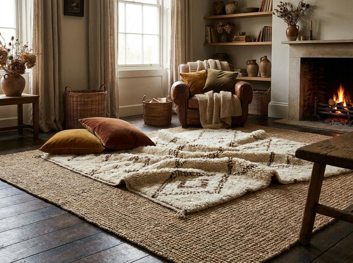 Superposer plusieurs tapis, une tendance à manier avec justesse