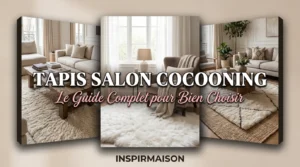 Trois salons cosy avec tapis moelleux pour une ambiance cocooning.