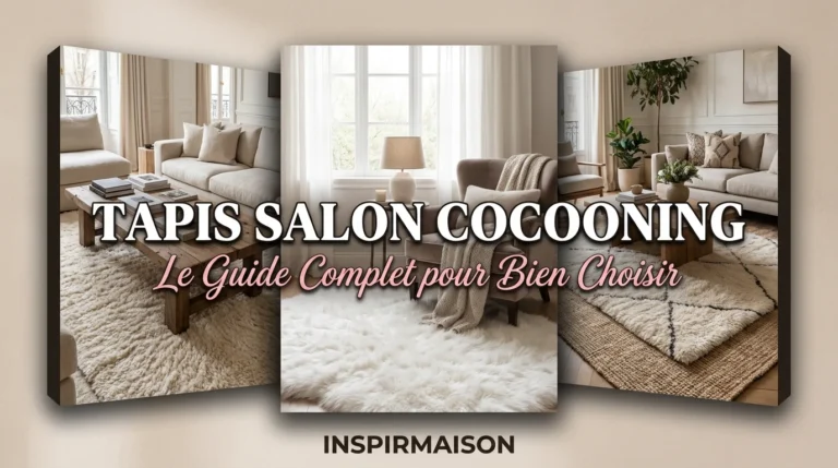 Trois salons cosy avec tapis moelleux pour une ambiance cocooning.
