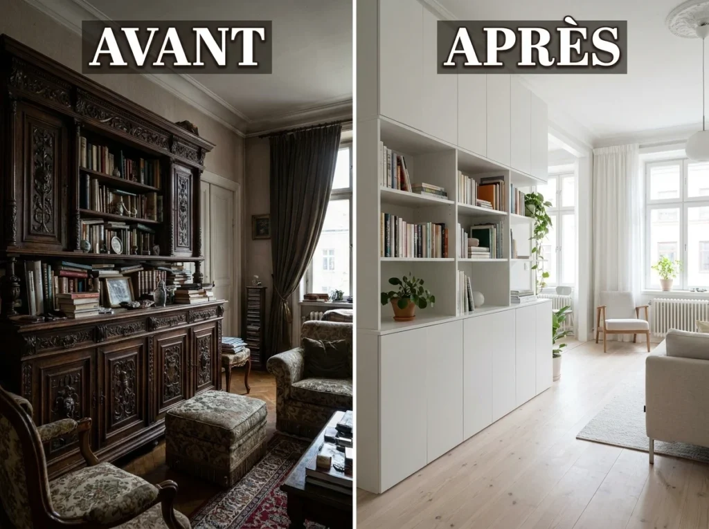 La Bibliothèque Version Scandinave : Blanc Mat et Minimalisme