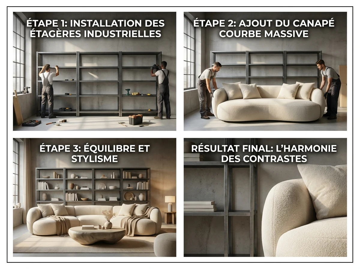 Troisième duo : les lignes dures et les formes enveloppantes