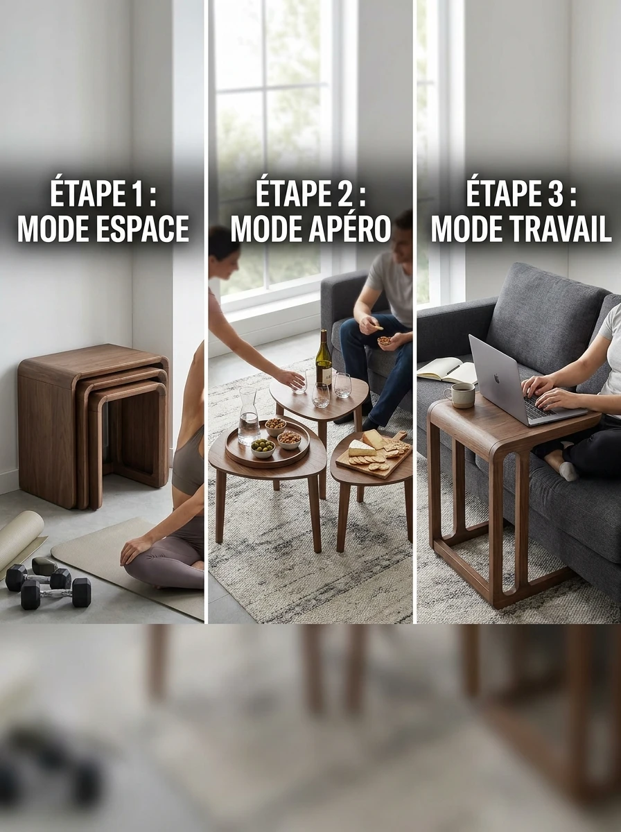 Un mobilier modulable, qui s'adapte à tes envies du moment