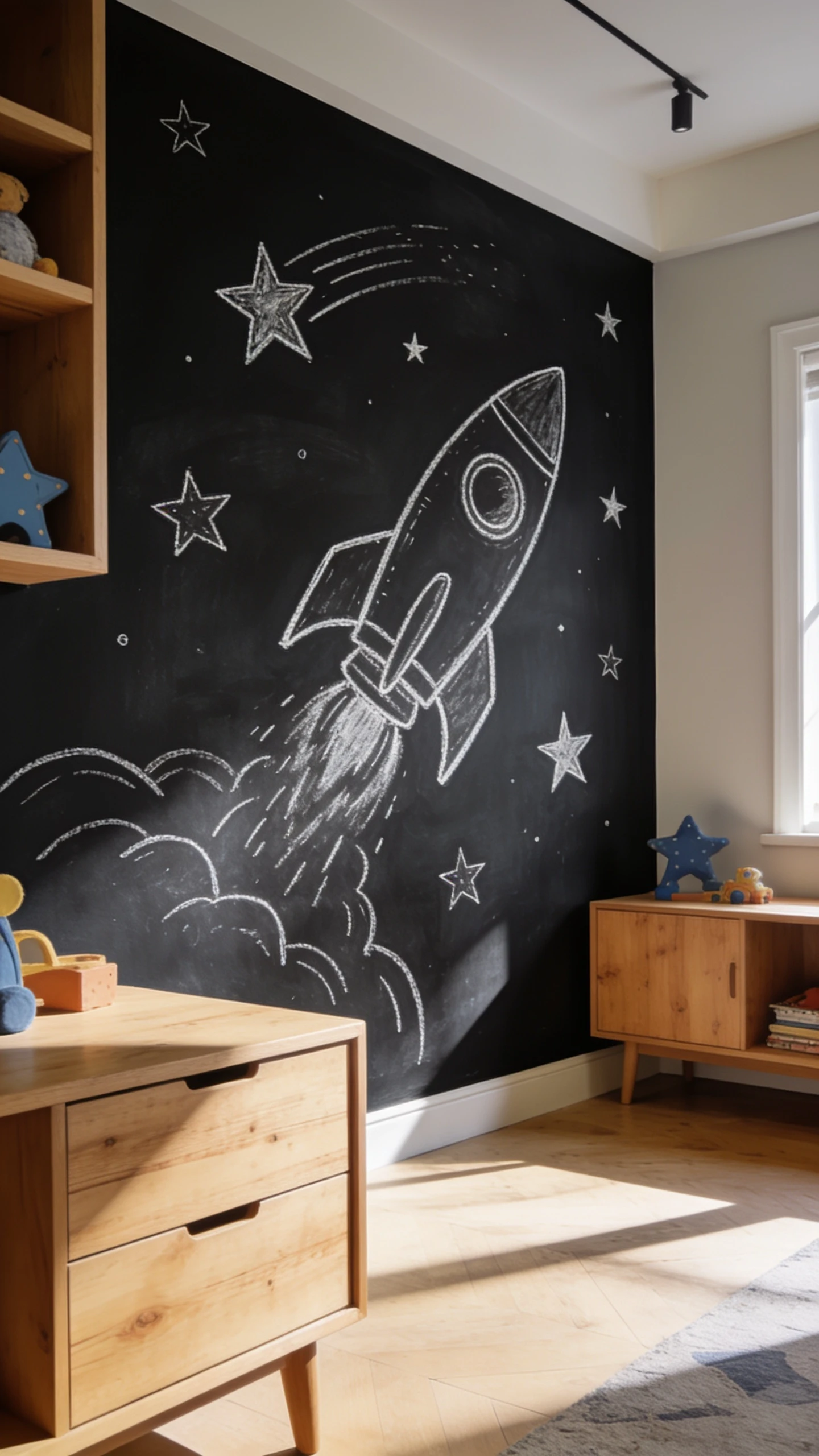 Ajoute un tableau noir ou un mur effaçable