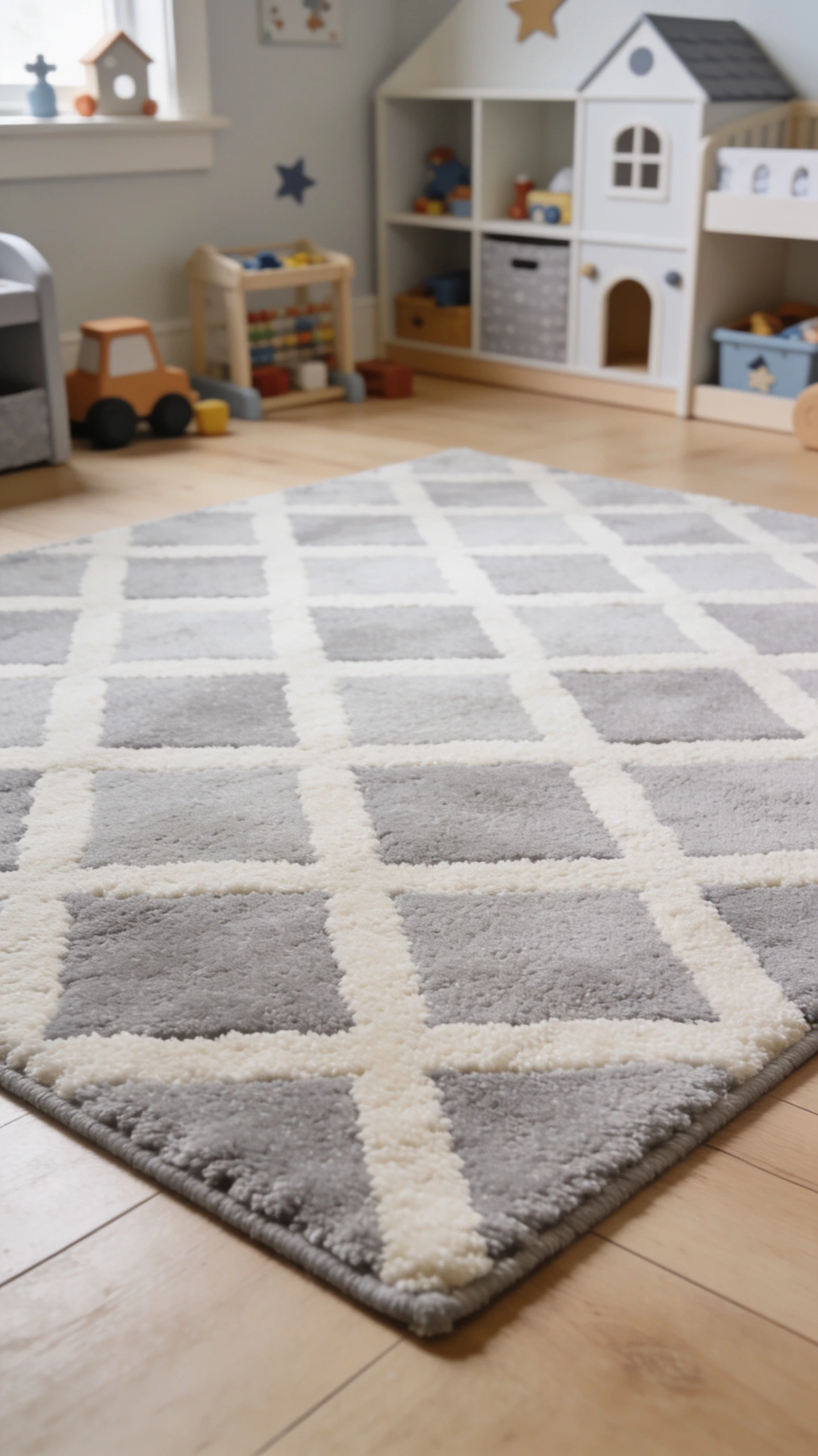 Ajoute un tapis de jeu résistant et lavable