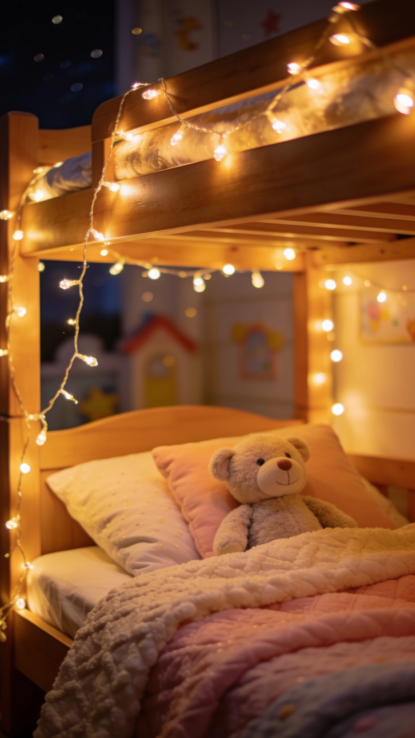 Ajoute une guirlande lumineuse pour l'ambiance du soir
