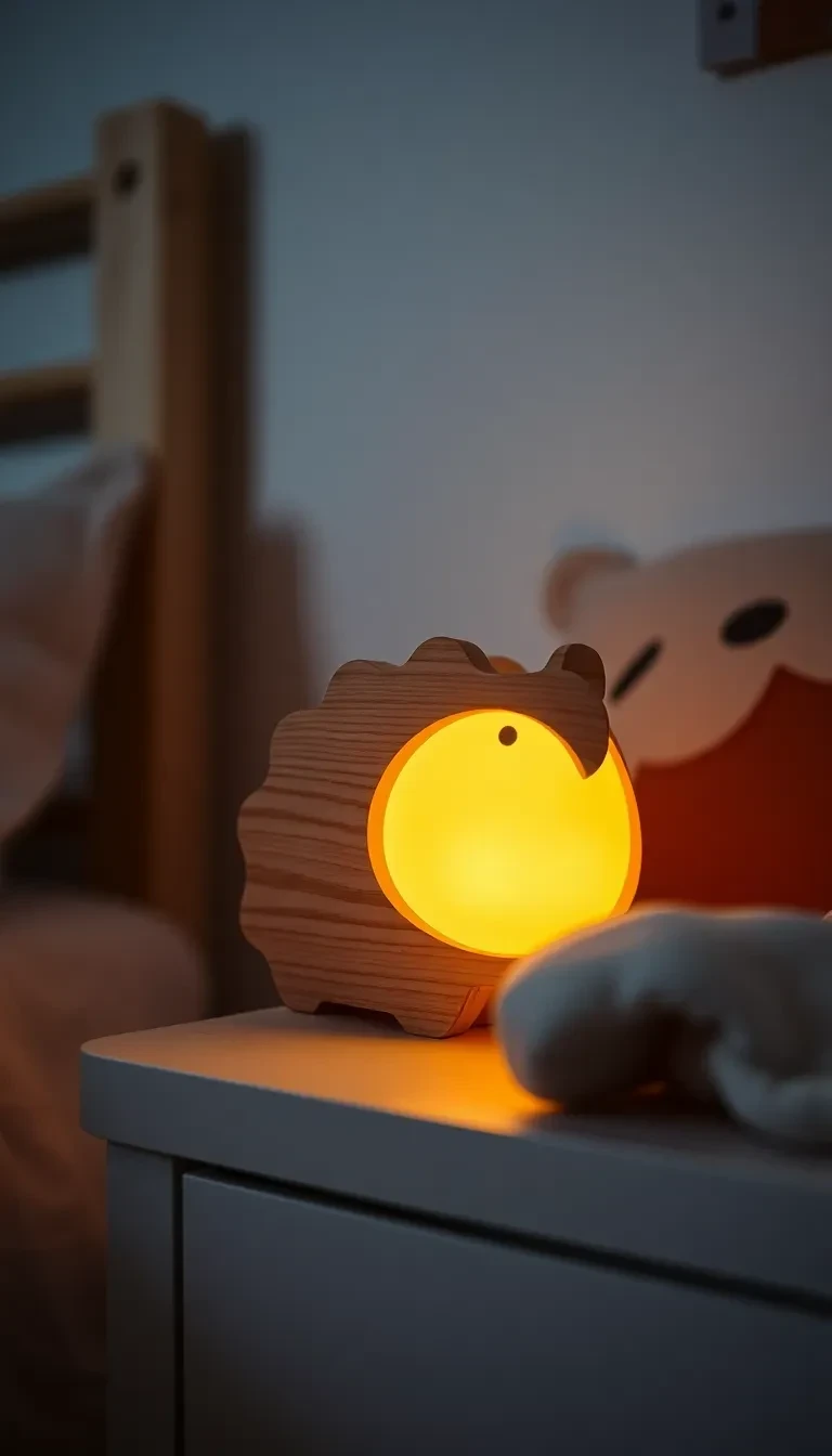 Ajoute une veilleuse adaptée à l'âge de l'enfant