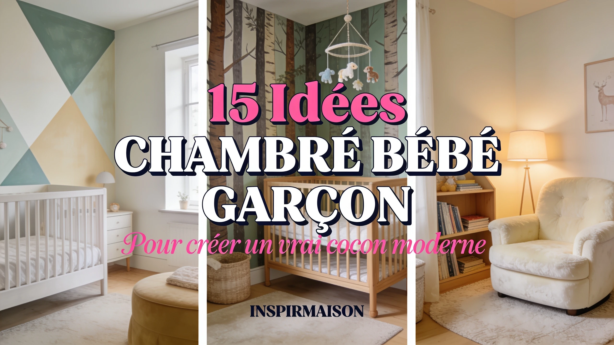 Idées de chambres bébé garçon modernes et cosy pour un cocon parfait.