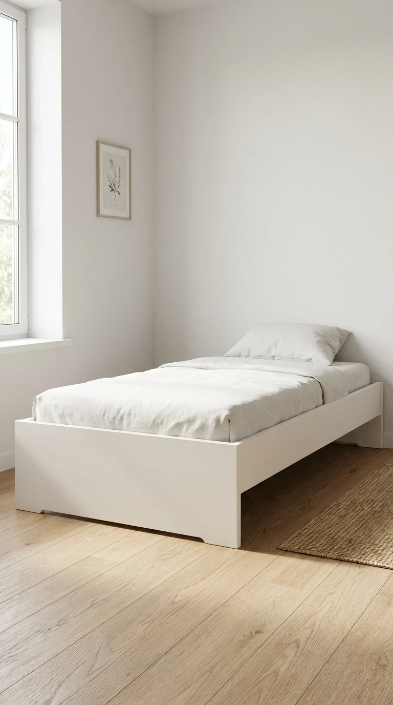 Choisis un lit aux lignes épurées, sans fioritures