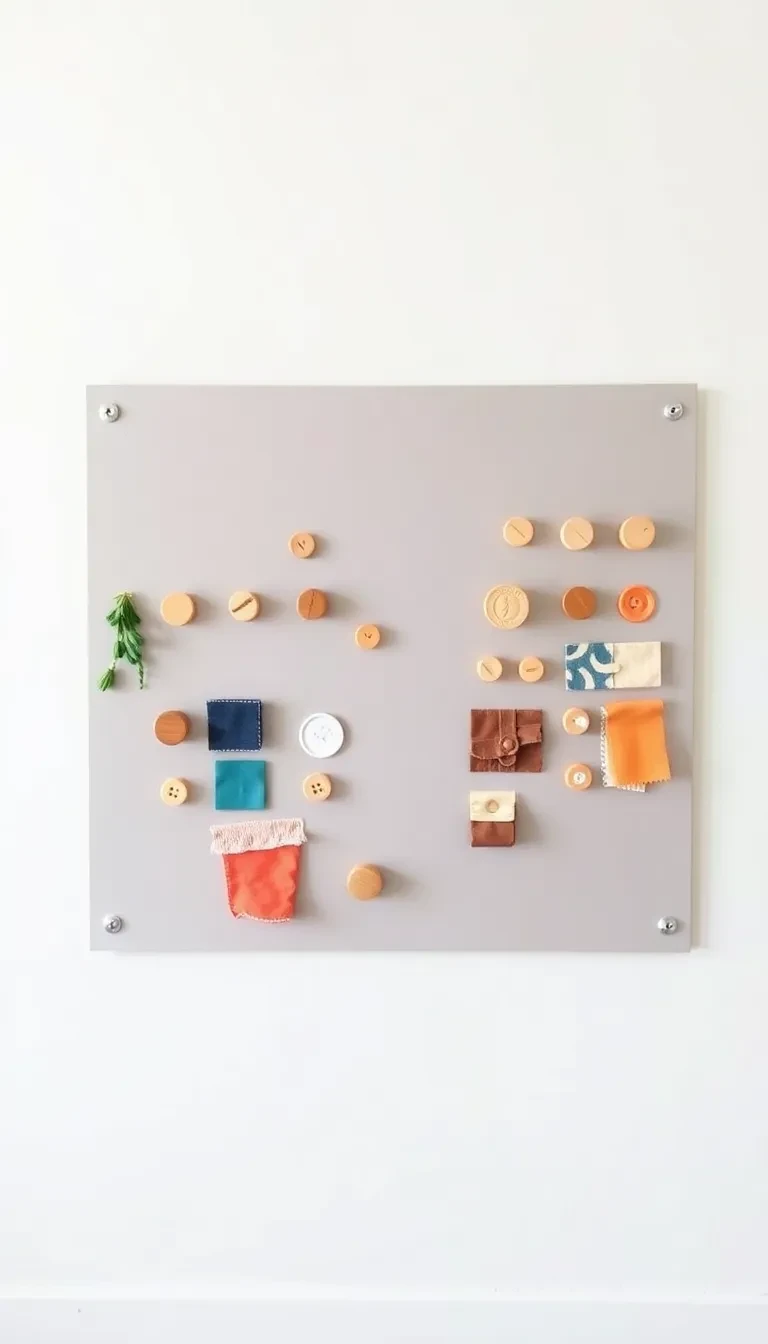 Crée un mur d'activité avec des matériaux recyclés