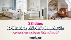 Chambre d'enfant saine avec purificateur d'air et mobilier sécurisé.