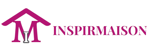 Logo INSPIRMAISON magenta avec un toit stylisé et la lettre M pour l'inspiration maison.