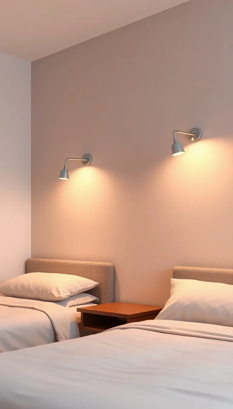 Installe des lampes de chevet indépendantes
