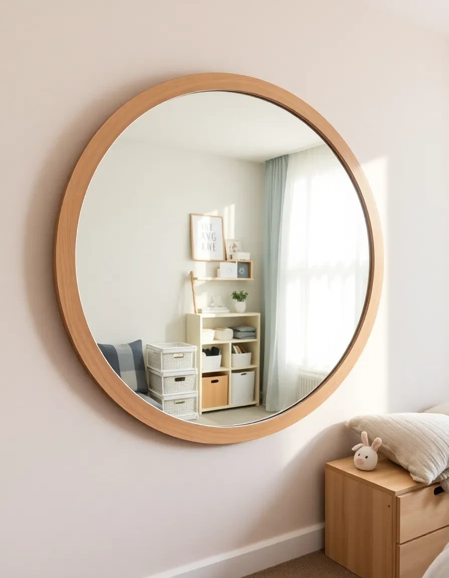 Installe un grand miroir sur un mur stratégique