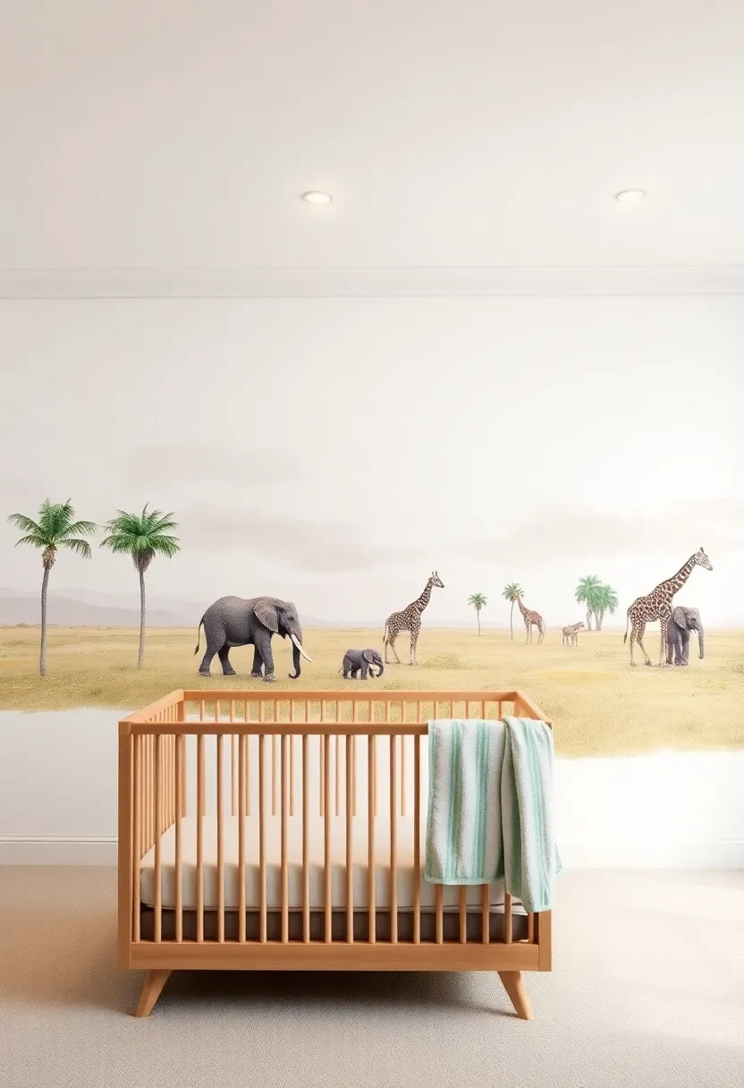 Installe un papier peint panoramique sur un seul mur