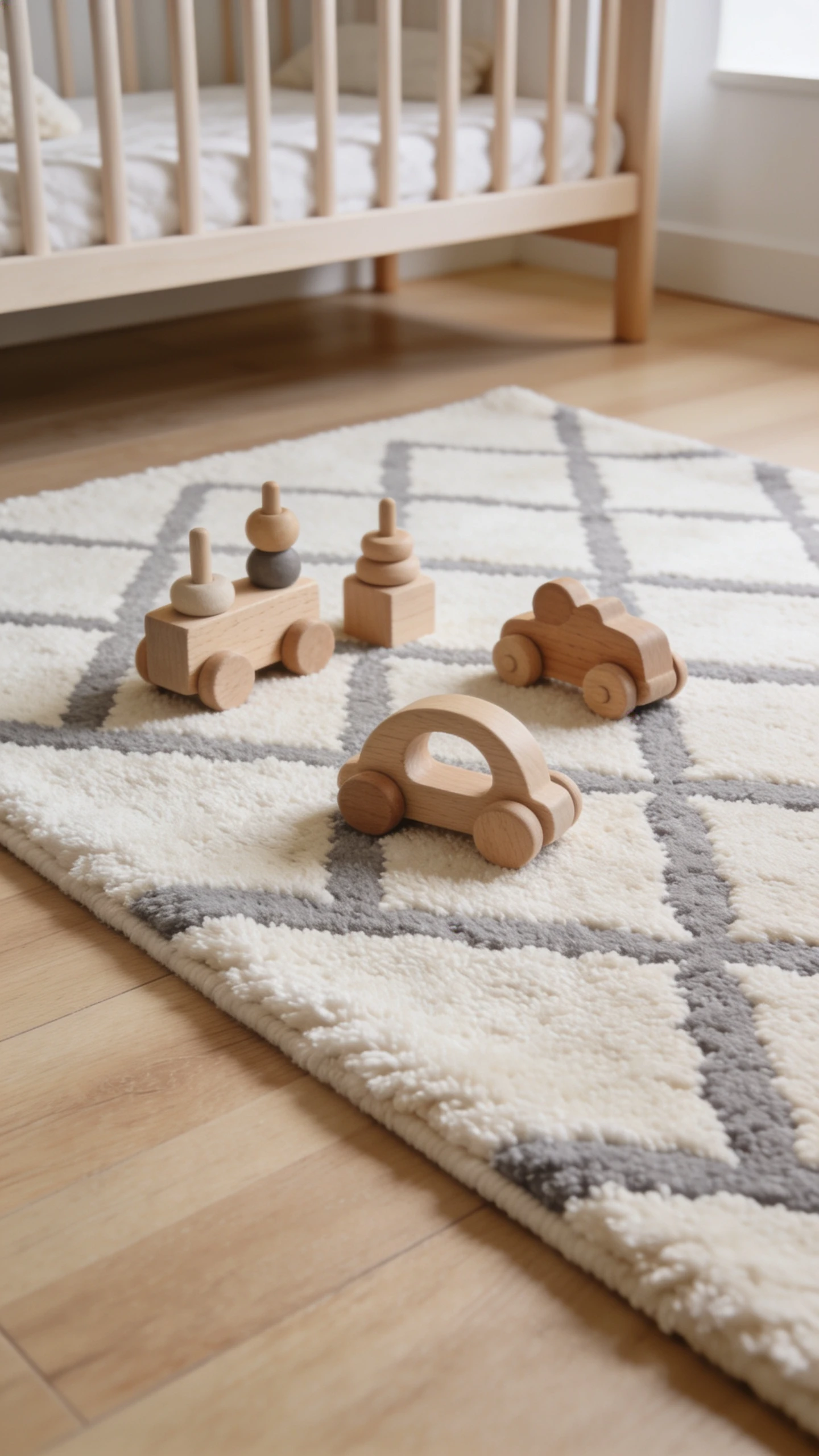 Installe un tapis doux et facile à nettoyer