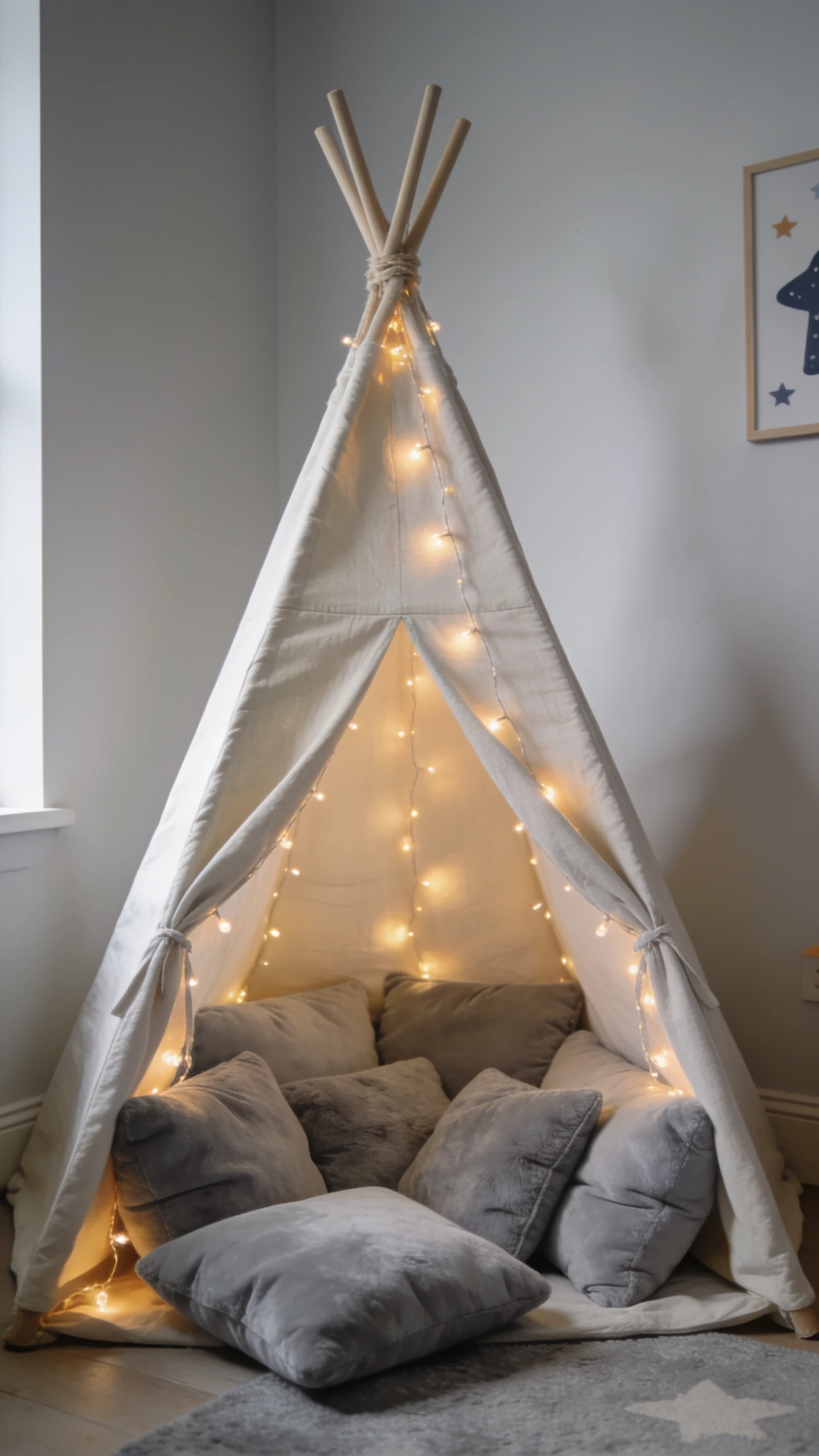 Installe une tente de lecture ou un tipi cosy