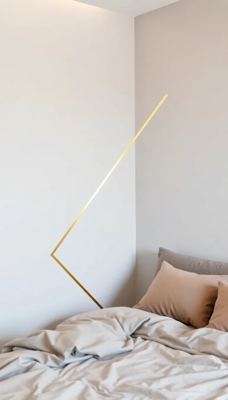 La fresque géométrique au masking tape