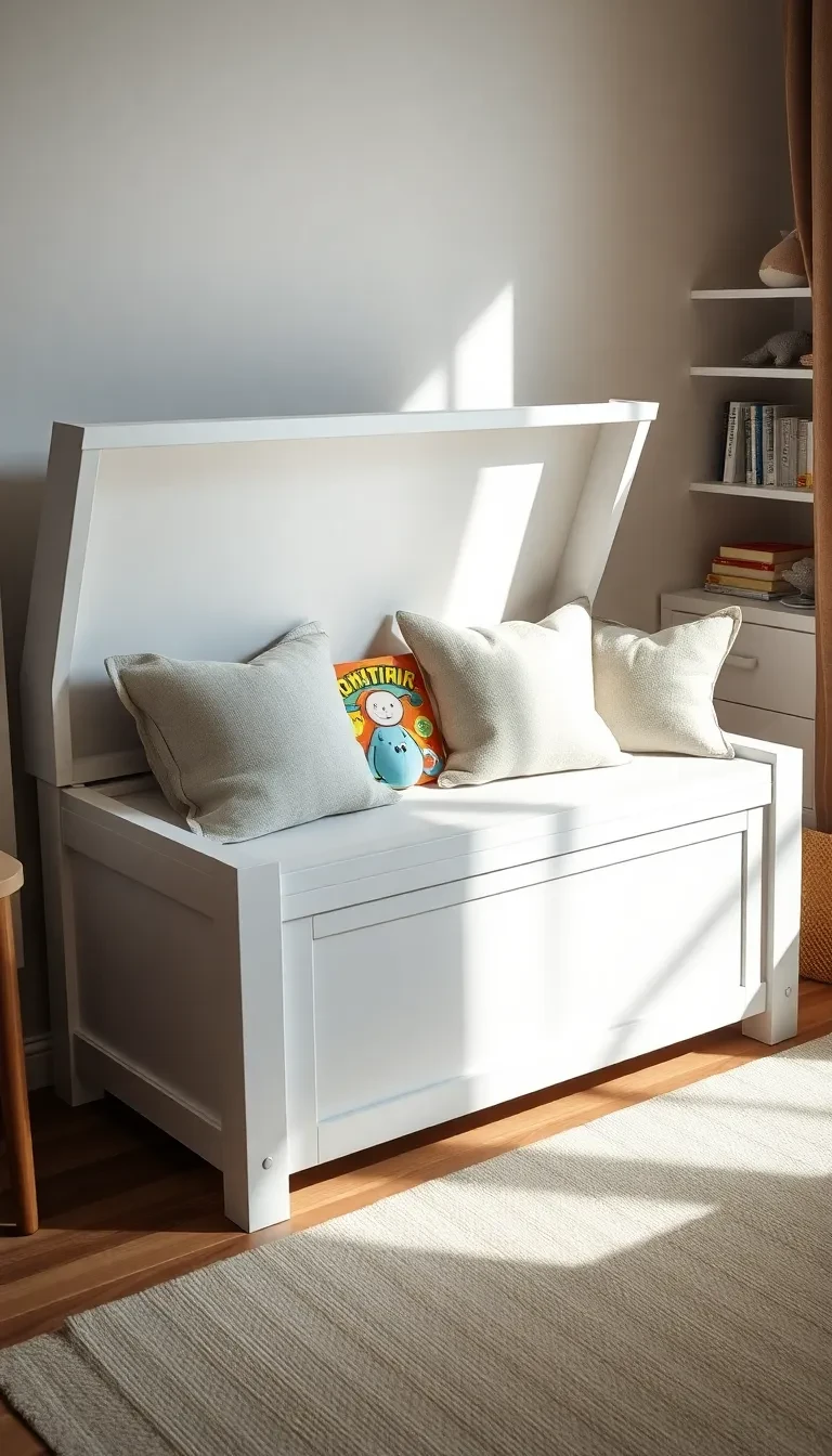 Le banc-coffre à jouets