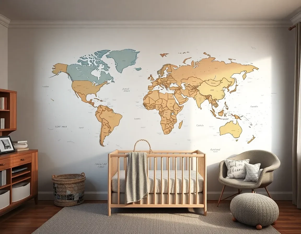 Le mur carte du monde, pour éveiller la curiosité