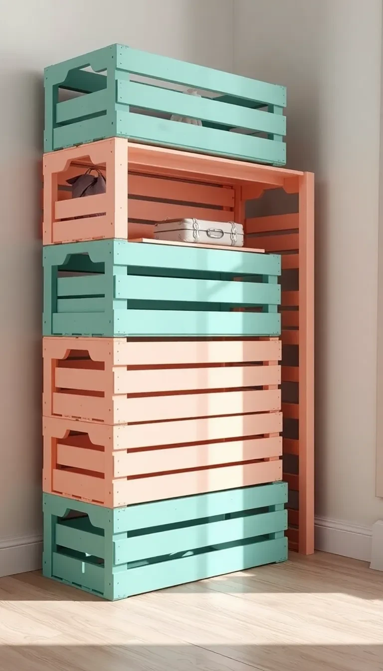 Les caisses de récup peintes façon DIY