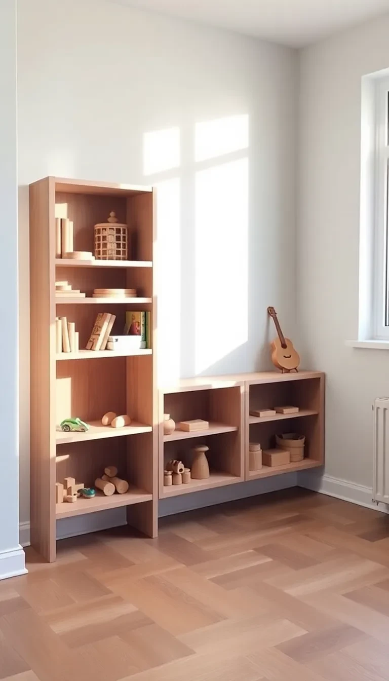 Les étagères basses façon Montessori