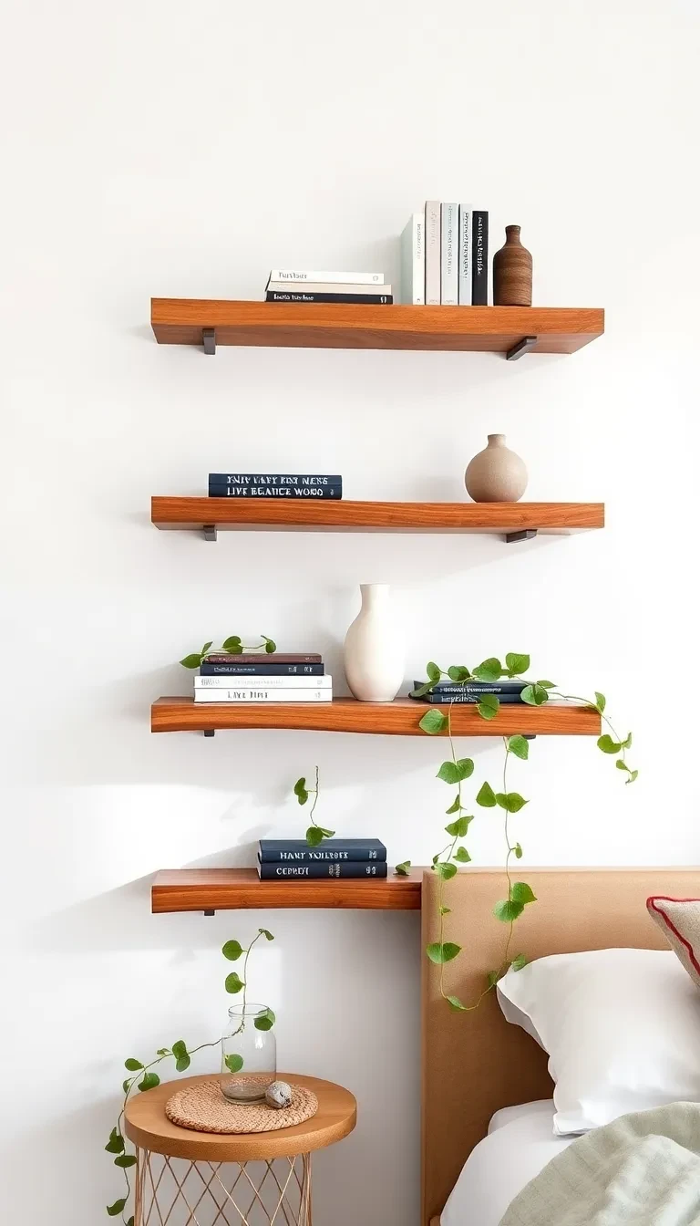 Les étagères en bois flottantes faites maison