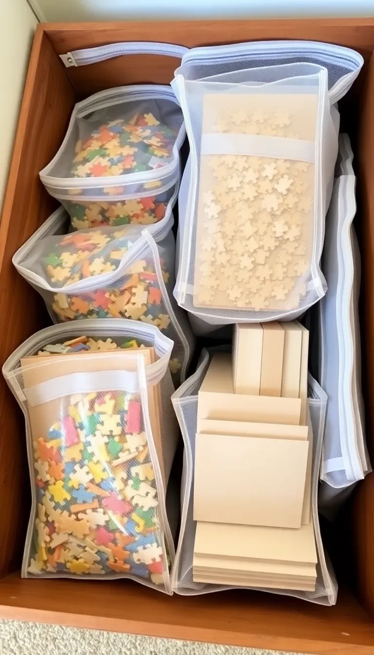 Les pochettes zippées pour les puzzles